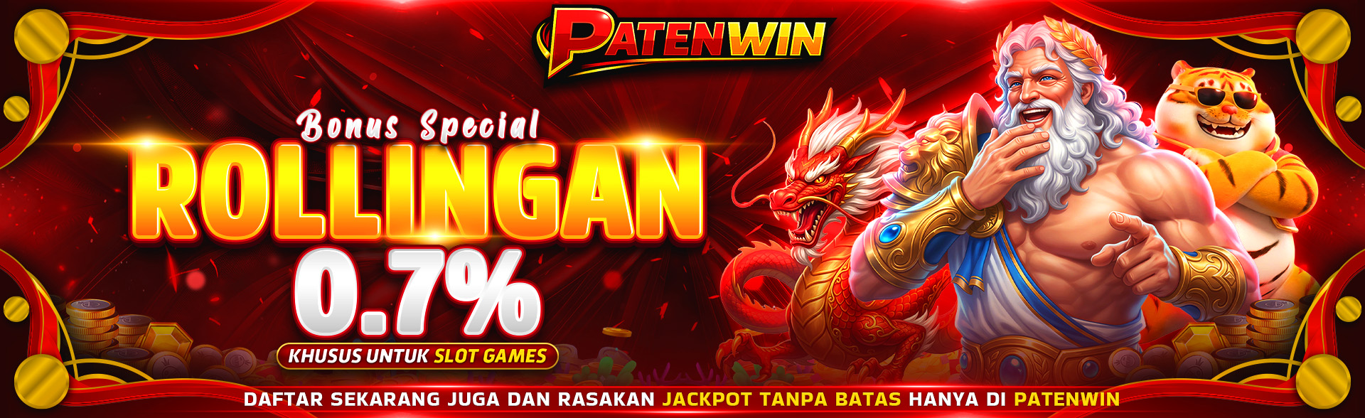 BONUS SPECIAL ROLLINGAN SLOT 0,7%